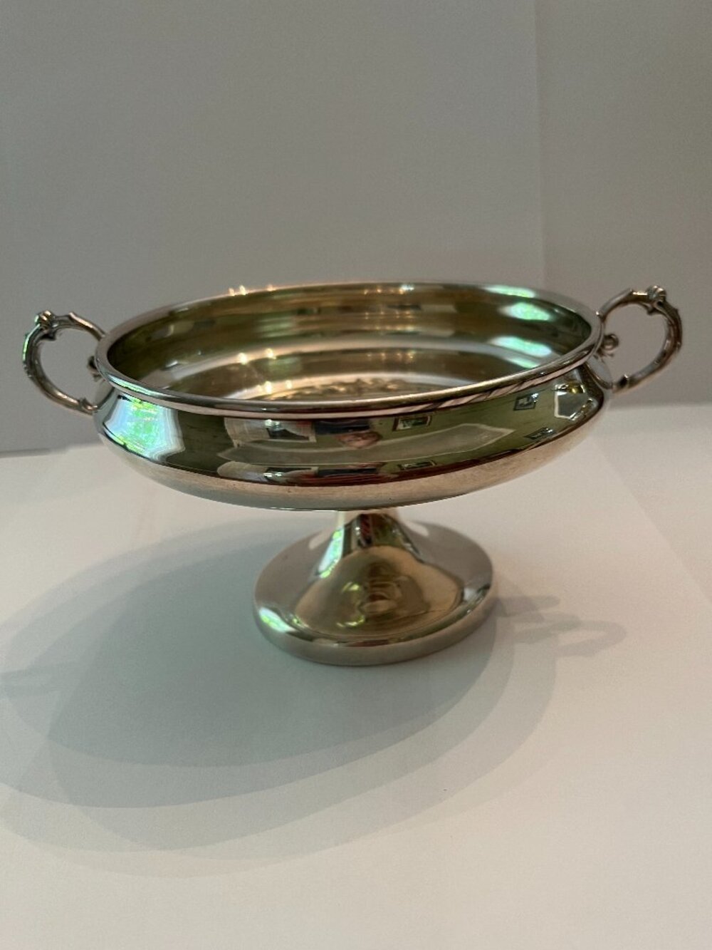 Vintage silver-plated candy dish by Dowd-Rodgers Co.